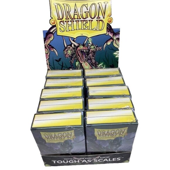 Dragon Shield Japanese Sz Eucalyptus Green Card Sleeves Case 10 Boxes Lehel NEW - Picture 3 of 10